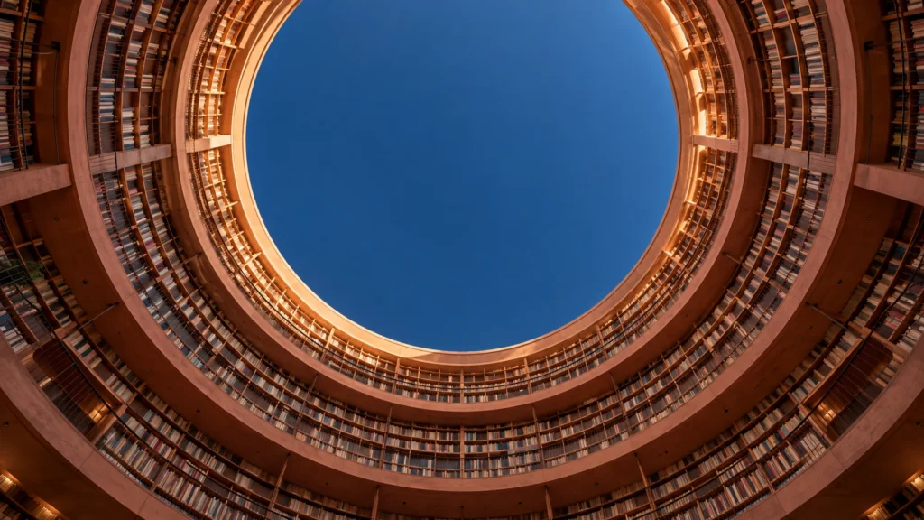 Immagine di concept generata con AI — library-hero